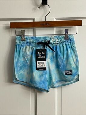 Salt Life Youth Blue Tie-Dye Athletic Shorts